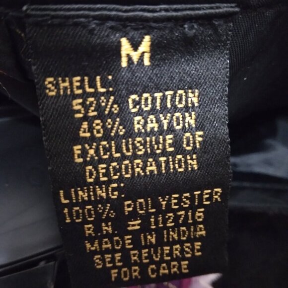 Alex Kim | Vintage Embroidered Sequin Jacket Black | Size M - Picture 8 of 10